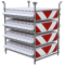 SET | with 80 traffic panels | on storage and transport frame | film RA2/B, arrowed | one side indicating right / left | BASt turn traffic panel